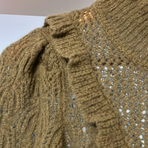 lacy sweater top with ruffles Veronica Beard - Picture 2 of 4